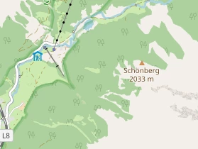 Skigebiet auf Karte