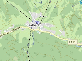 Skigebiet auf Karte