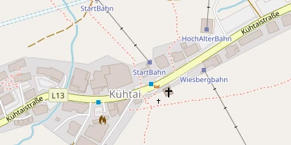 Skigebiet auf Satellitenbild