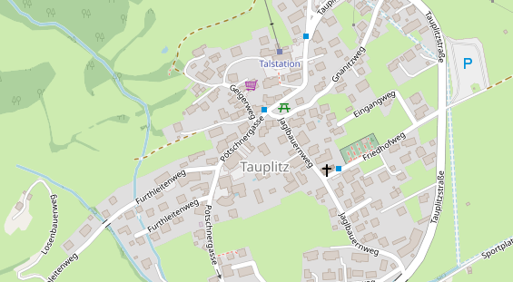 Skigebiet auf Satellitenbild