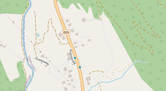 Skigebiet auf Satellitenbild