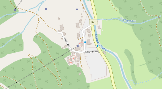 Skigebiet auf Satellitenbild