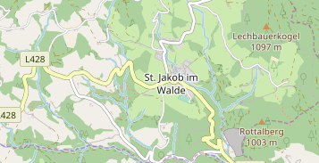 Skigebiet auf Karte