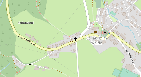 Skigebiet auf Satellitenbild