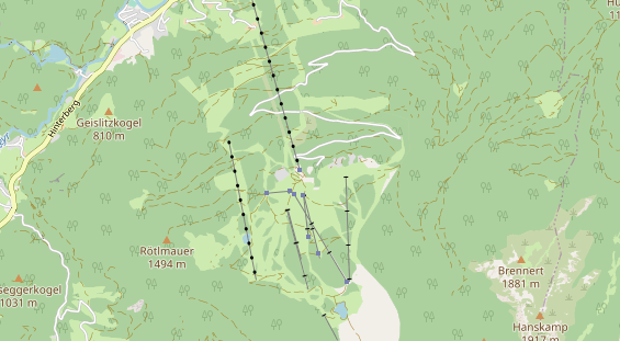 Skihotel (inaktiv) auf Karte