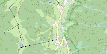 Skihotel auf Karte