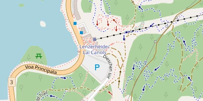 Skigebiet auf Satellitenbild