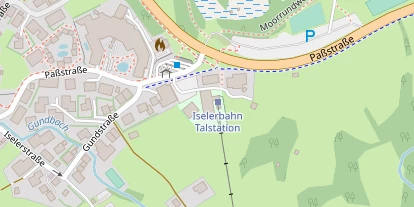 Skigebiet auf Satellitenbild