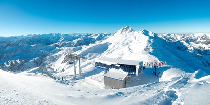Skiregion - Après Ski im Skigebiet: Schirmbar - Bodensee - Bregenzer Wald - Ausblick 6 SB Hohe Wacht - Skigebiet Damüls-Mellau