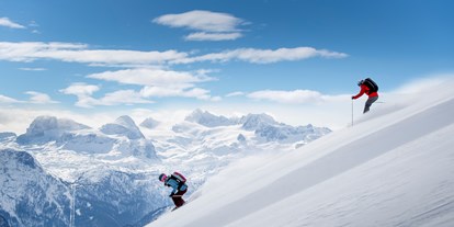Skiregion - Die Freiheit spüren am Erlebnisberg Loser Altaussee beim Freeriden mit Blick zum Dachsteingletscher ! - Skigebiet Loser Altaussee