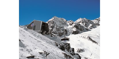 Skiregion - Kinder- / Übungshang - Südtirol - Meran - Seilbahn Sulden am Ortler - 4 Gondeln zu je 110 Personen, 440 Personen gleichzeitig in der Luft! - Skigebiet Sulden am Ortler