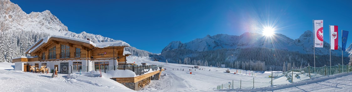 Skigebiet: Ehrwalder Almbahn / Berggastronomie Tirolerhaus / Albin Niederstrasser - Ehrwalder Almbahn