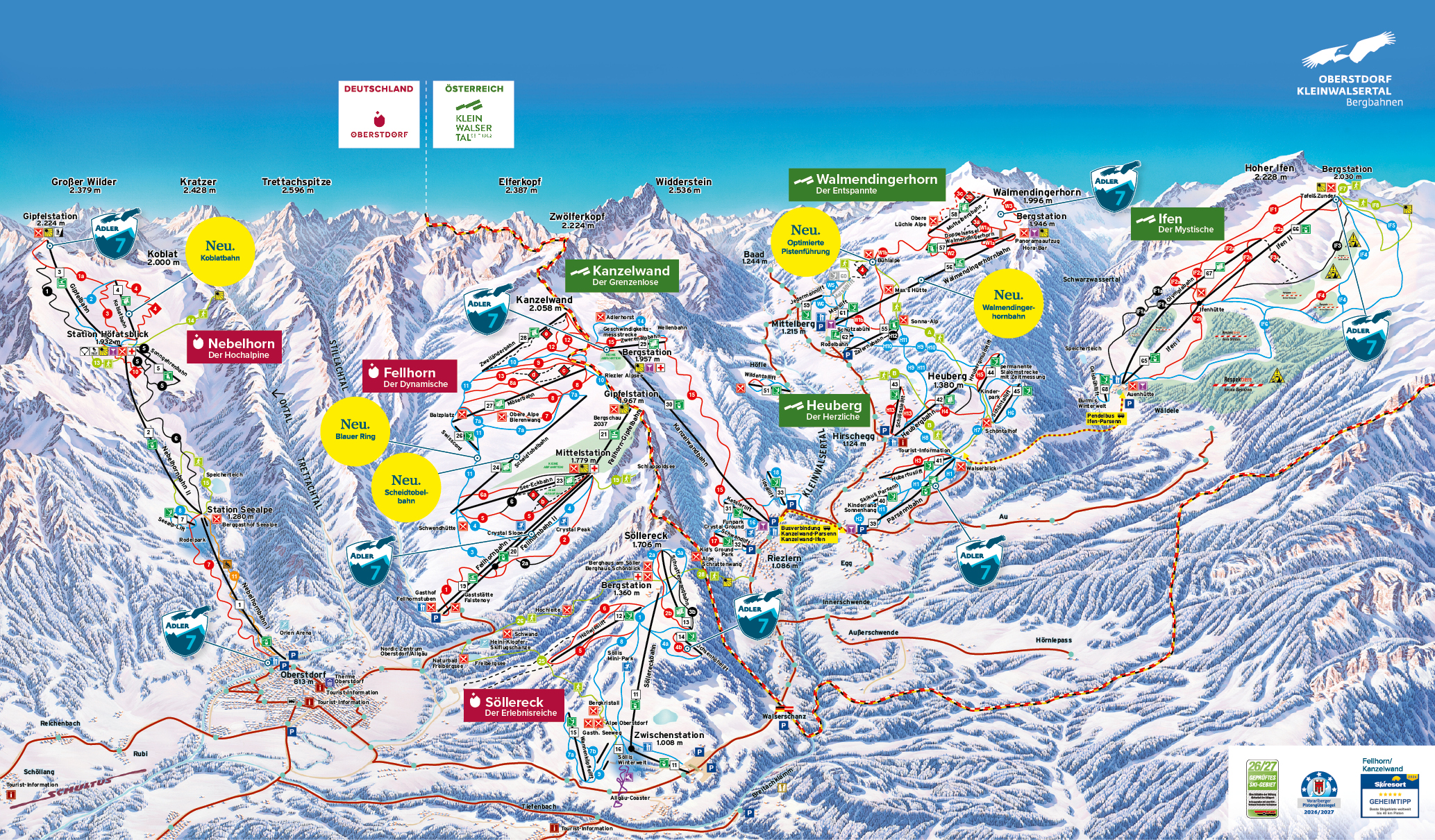 Skigebiet: Skigebiet Söllereck - Bergbahnen Oberstdorf Kleinwalsertal
