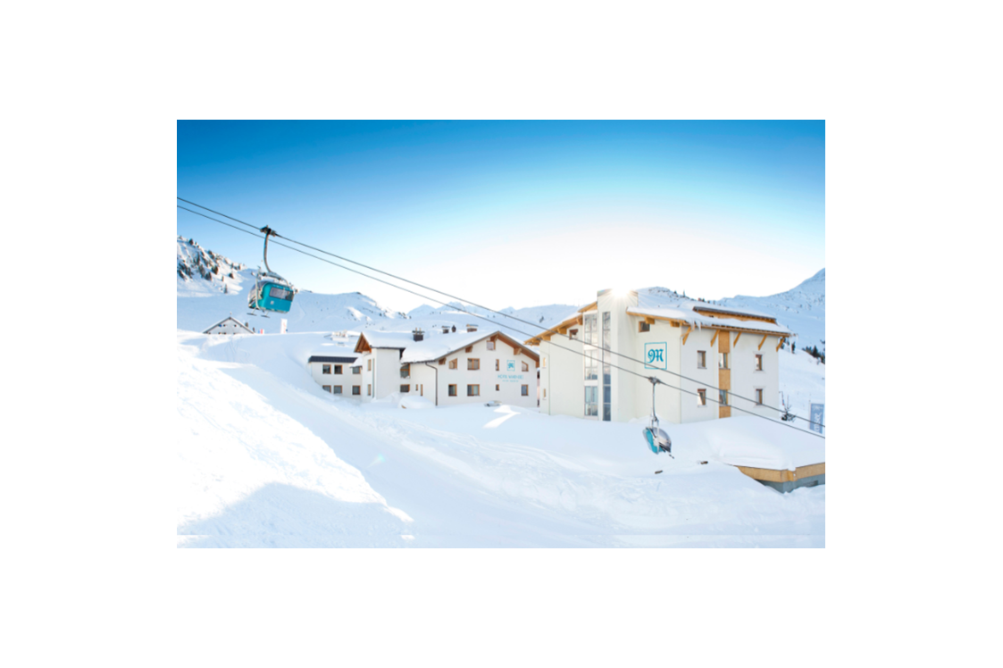 Unterkunft: Hotel Maiensee direkt im Schnee sowie an Piste und Sesselbahn
St.Christoph - Galzig - Hotel Maiensee