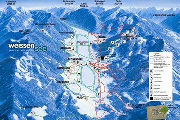 Skigebiet: Winter Panorama - Skigebiet Weissensee