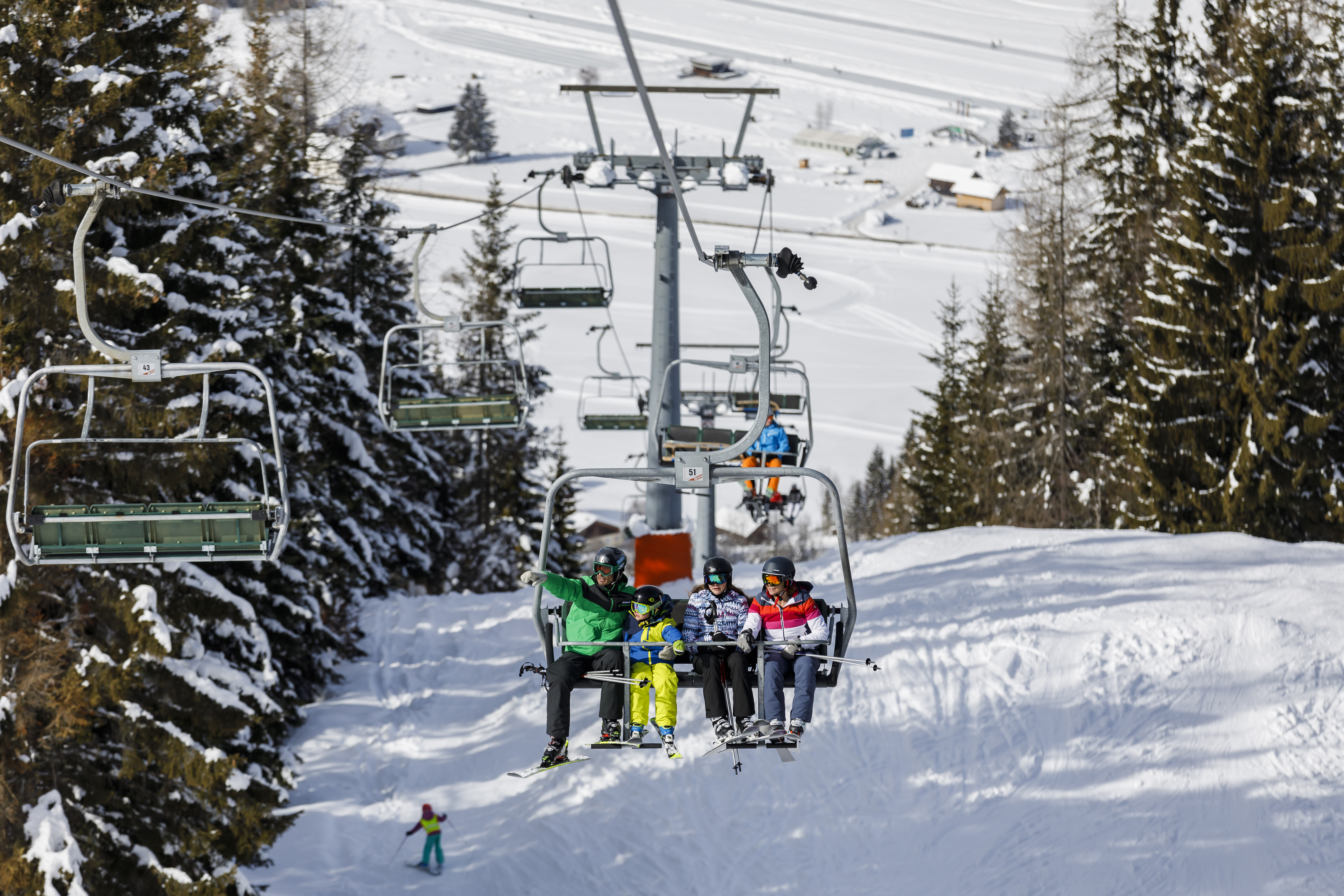 Skigebiet Weissensee Vorstellung Lifte 4er Sesselbahn