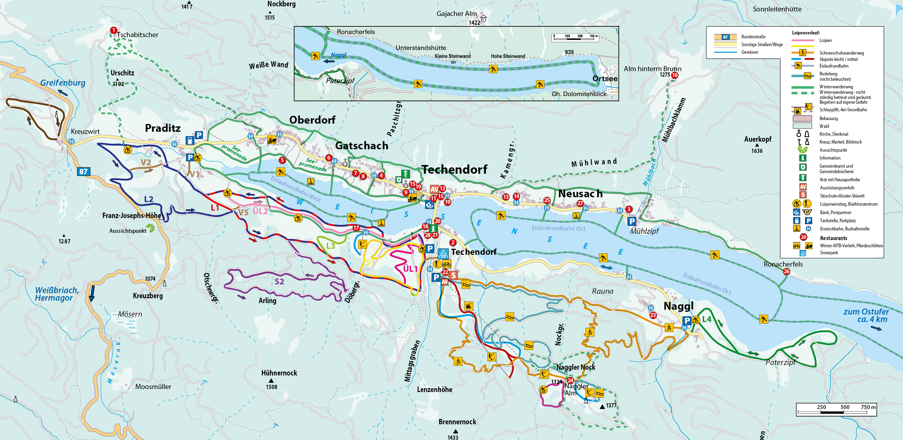Skigebiet Weissensee Vorstellung Lifte 