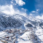 Skiregion: Ort Obergurgl.
Blick in Richtung Talende - Hohe Mut | Hangerer - Skigebiet Gurgl