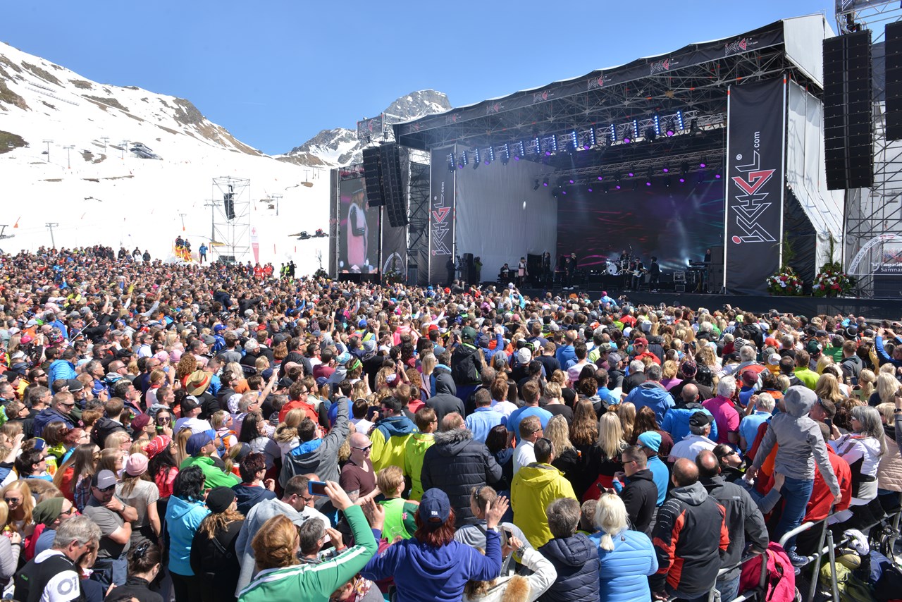 Skigebiet Silvretta Arena - Ischgl - Samnaun Events Top of the Mountain Konzert mit...