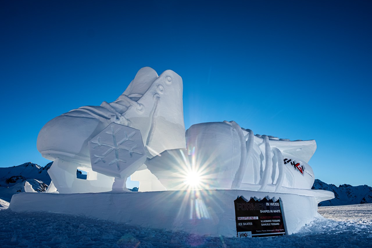 Skigebiet Silvretta Arena - Ischgl - Samnaun Events Formen in Weiss