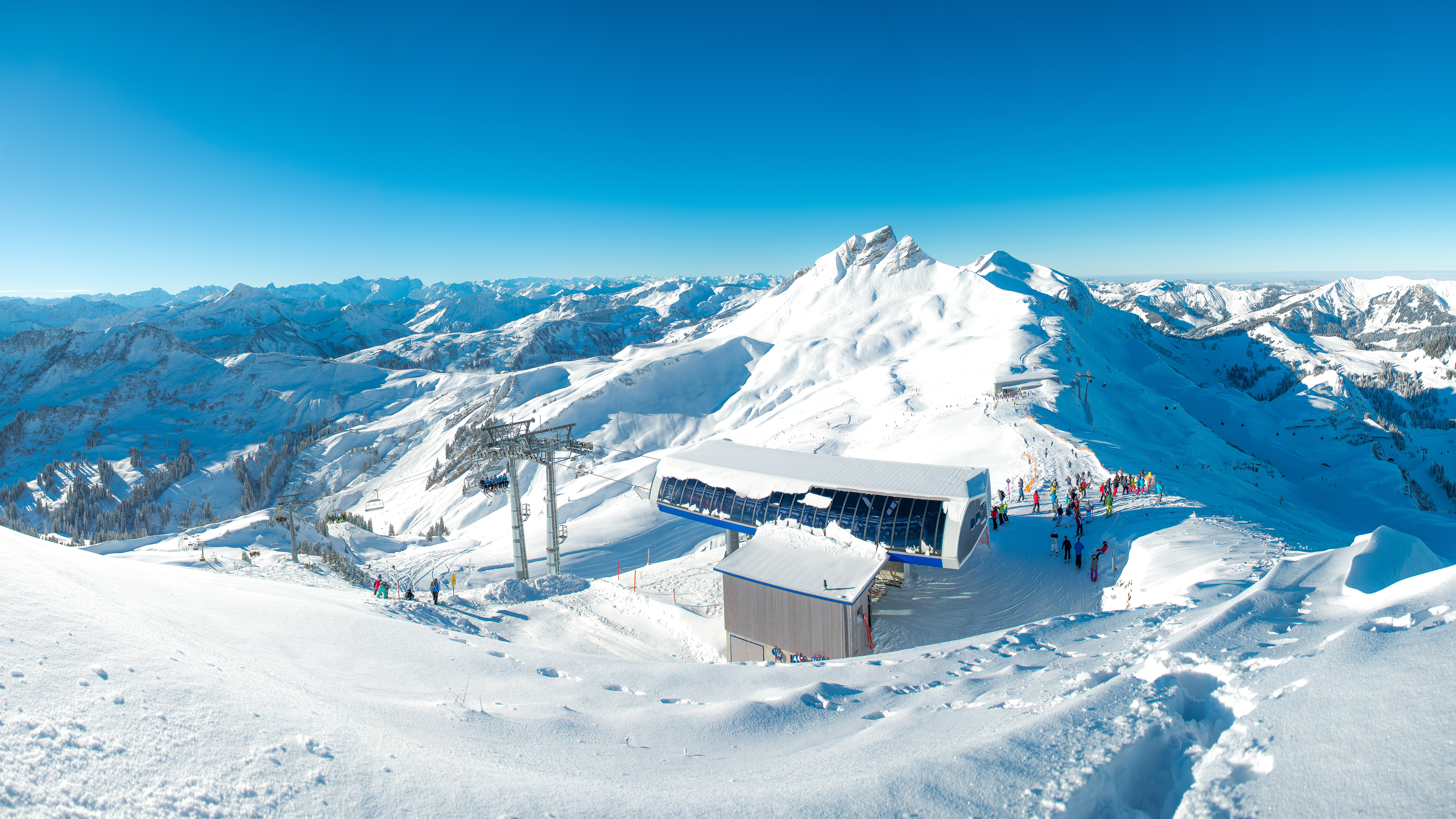 Skiregion - Rodelbahn - Damüls - Ausblick 6 SB Hohe Wacht - Skigebiet Damüls-Mellau