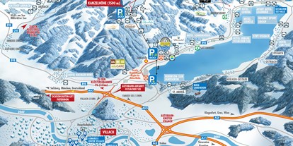 Skiregion - Skiverleih bei Talstation - Ossiachersee - Skigebiet Gerlitzen Alpe