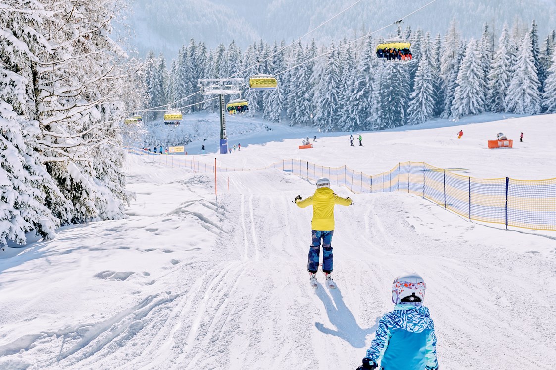 Skigebiet: Am Ende des FilZoo der sich beim Sixpack befindet können die Kinder eine Wellenbahn erwarten - Skigebiet Filzmoos