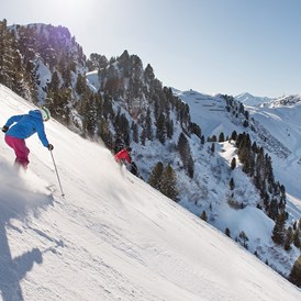 Skigebiet: Österreichs steilstes Pistenerlebnis mit 78 % Gefälle - die Harakiri am Penken - Mayrhofner Bergbahnen