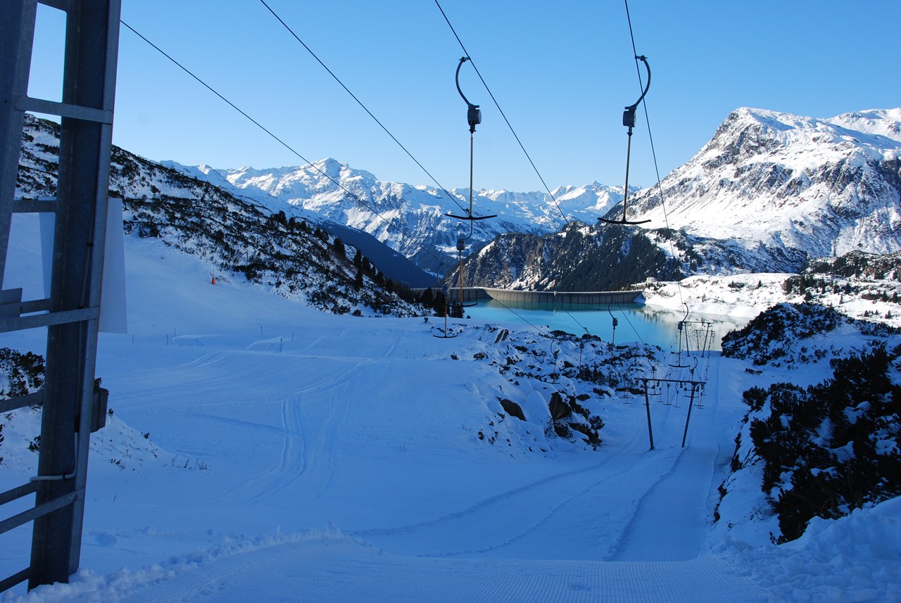 Skigebiet Silvapark Galtür Vorstellung Lifte Kopsseelifte I + II