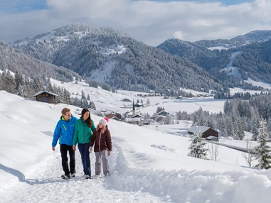 Unterkunft: Traumhafte Winterwanderungen - Bio-Berghotel Ifenblick