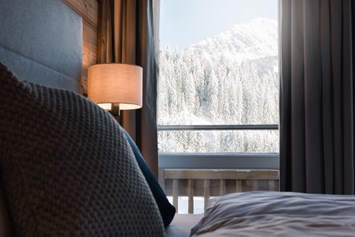 Unterkunft: Jedes Zimmer bietet herrlichen Bergblick. - meiZeit Lodge