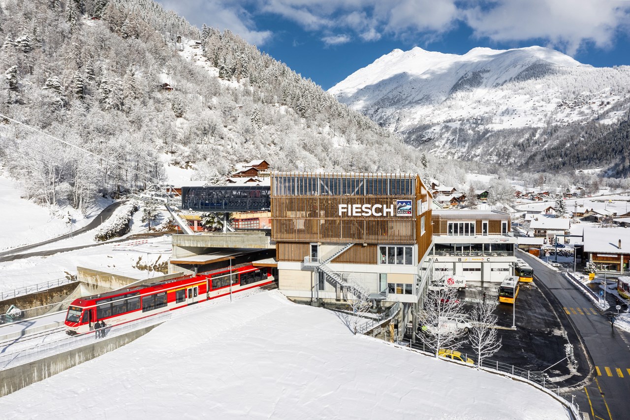 Skigebiet Aletsch Arena Vorstellung Lifte ÖV-Hub Fiesch