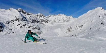 Skiregion - Wallis - Skifahren mit Blick auf den Grossen Aletschgletscher - Skigebiet Aletsch Arena