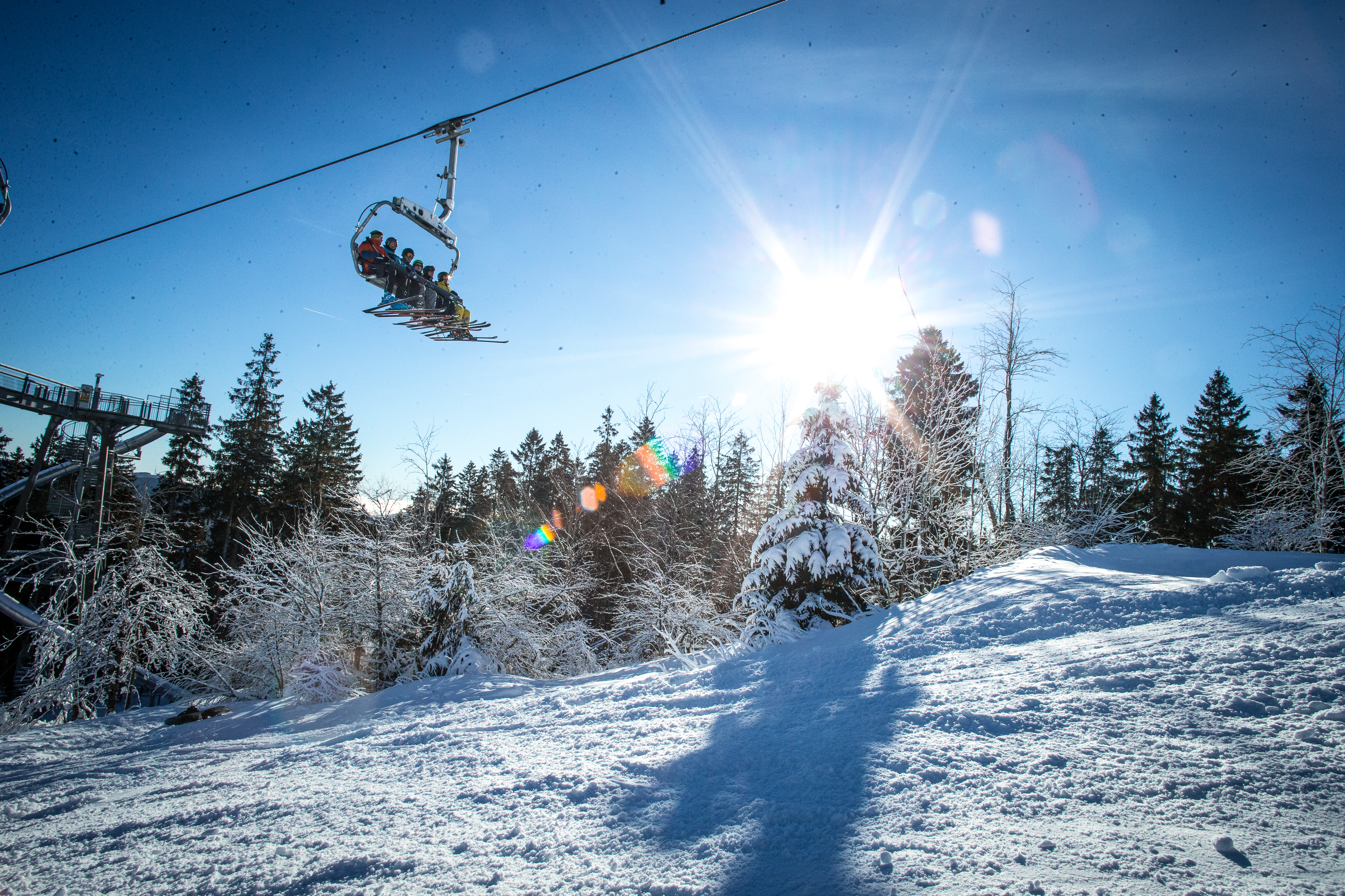 Skiregion - Skiverleih bei Talstation - Winterberg - Skiliftkarussell Winterberg